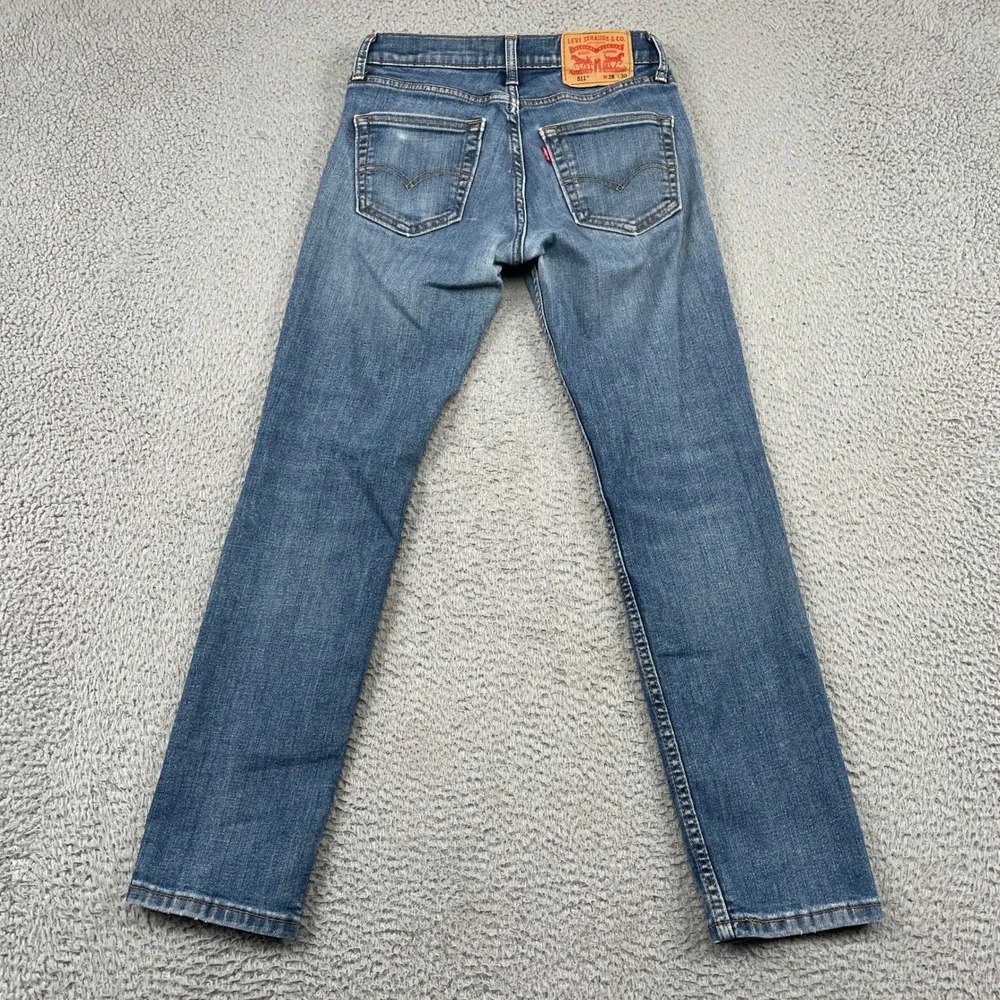 Levi's 511 Jeans Mens 28x30 Blue Slim Fit Stretch Denim Casual 5-Pocket 15863